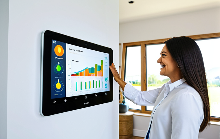 분산형 에너지 시스템의 사용자 맞춤형 서비스 - Smart Home Energy Dashboard**

"A brightly lit, modern living room features a wall-mounted smart hom...