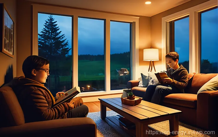 분산형 에너지 시스템의 이점과 도전 과제 - **Vibrant, Sustainable Neighborhood:** A bright, sunny aerial shot of a diverse, modern suburban nei...